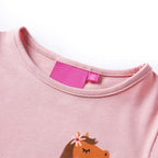 Vidaxl kindershirt met lange mouwen 104 lichtroze