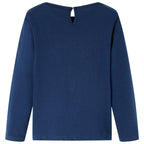 Vidaxl kindershirt met lange mouwen 116 marineblauw