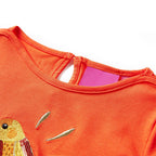 Vidaxl kindershirt met lange mouwen 92 donkeroranje