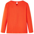 Vidaxl kindershirt met lange mouwen 116 donkeroranje