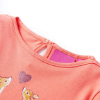 Vidaxl kindershirt met lange mouwen 104 koraalkleurig