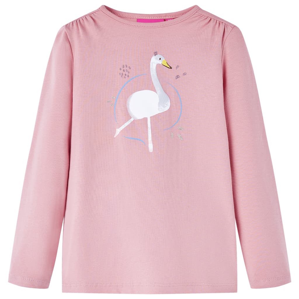 Vidaxl kindershirt met lange mouwen 116 lichtroze