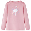 Vidaxl kindershirt met lange mouwen 116 lichtroze