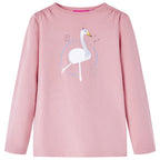 Vidaxl kindershirt met lange mouwen 116 lichtroze