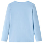 Vidaxl kindershirt met lange mouwen 104 lichtblauw