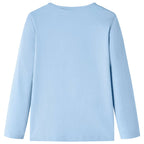 Vidaxl kindershirt met lange mouwen 140 lichtblauw