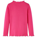Vidaxl kindershirt met lange mouwen 128 felroze