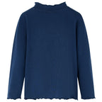 Vidaxl kindershirt lange mouwen 104 marineblauw