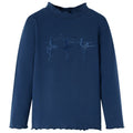 Vidaxl kindershirt lange mouwen 140 marineblauw