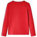 Vidaxl kindershirt met lange mouwen 116 rood