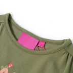 Vidaxl kindershirt met lange mouwen 128 kakikleurig