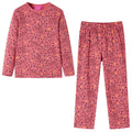 Vidaxl kinderpyjama met lange mouwen 116 oudroze