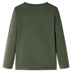 Vidaxl kindershirt met lange mouwen 140 kakikleurig