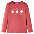 Vidaxl kindershirt met lange mouwen 104 rozebruin