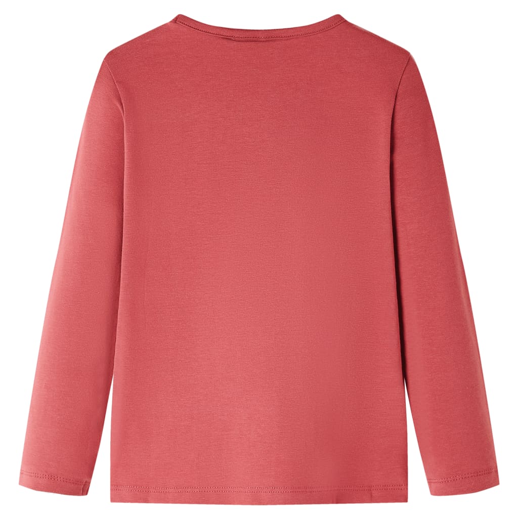 Vidaxl kindershirt met lange mouwen 116 rozebruin