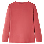 Vidaxl kindershirt met lange mouwen 116 rozebruin
