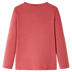 VidaXL Kindershirt met lange mouwen 140 rozebruin