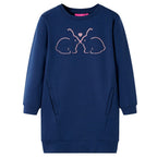 Vidaxl kinderjurk 104 marineblauw