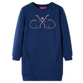 VidaXL Kinderjurk 140 marineblauw
