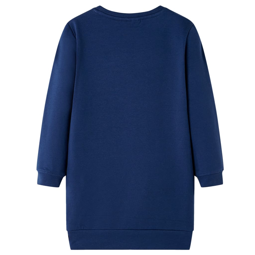 VidaXL Kinderjurk 140 marineblauw