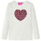 Vidaxl kindershirt met lange mouwen 104 ecru