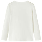 VidaXL Kindershirt met lange mouwen 128 ecru