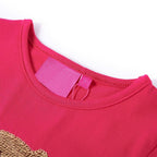 VidaXL Kindershirt met lange mouwen 128 felroze