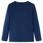Vidaxl kindershirt met lange mouwen 104 marineblauw