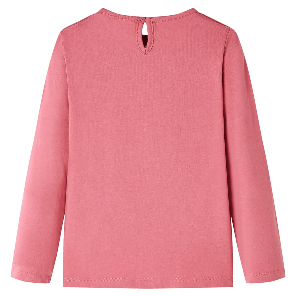Vidaxl kindershirt met lange mouwen 128 oudroze