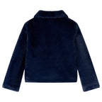 Vidaxl kinderjas 128 kunstvacht marineblauw