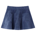 VidaXL Kinderrok met zakken ribfluweel 140 marineblauw