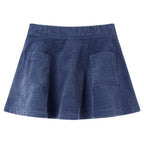 VidaXL Kinderrok met zakken ribfluweel 140 marineblauw