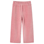 VidaXL Kinderbroek 92 ribfluweel Lichtroze