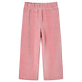 VidaXL Kinderbroek 104 ribfluweel Lichtroze