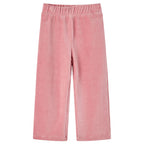 VidaXL Kinderbroek 116 ribfluweel Lichtroze
