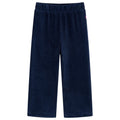 VidaXL Kinderbroek 92 ribfluweel marineblauw