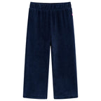 Vidaxl kinderbroek 116 ribfluweel marineblauw