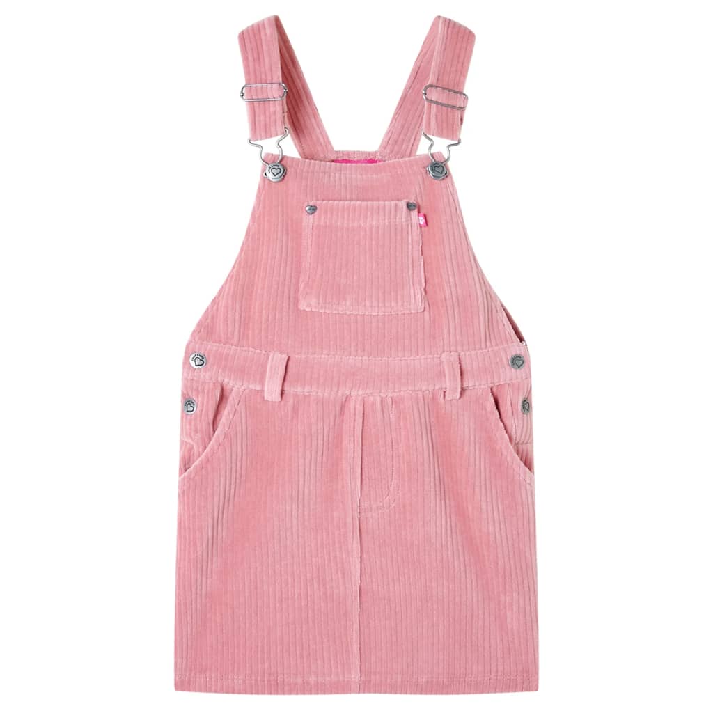 Vidaxl kindertuinjurk 104 ribfluweel lichtroze