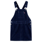 Vidaxl kindertuinjurk 92 ribfluweel marineblauw
