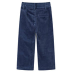 Vidaxl kinderbroek 92 ribfluweel marineblauw