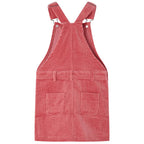 Vidaxl kindertuinjurk 92 ribfluweel roze