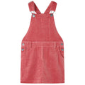 VidaXL Kindertuinjurk 140 ribfluweel roze