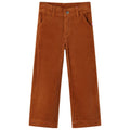 Vidaxl kinderbroek 116 ribfluweel cognackleurig