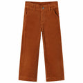 VidaXL Kinderbroek 140 ribfluweel cognackleurig