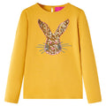VidaXL Kindershirt met lange mouwen 128 okerkleurig
