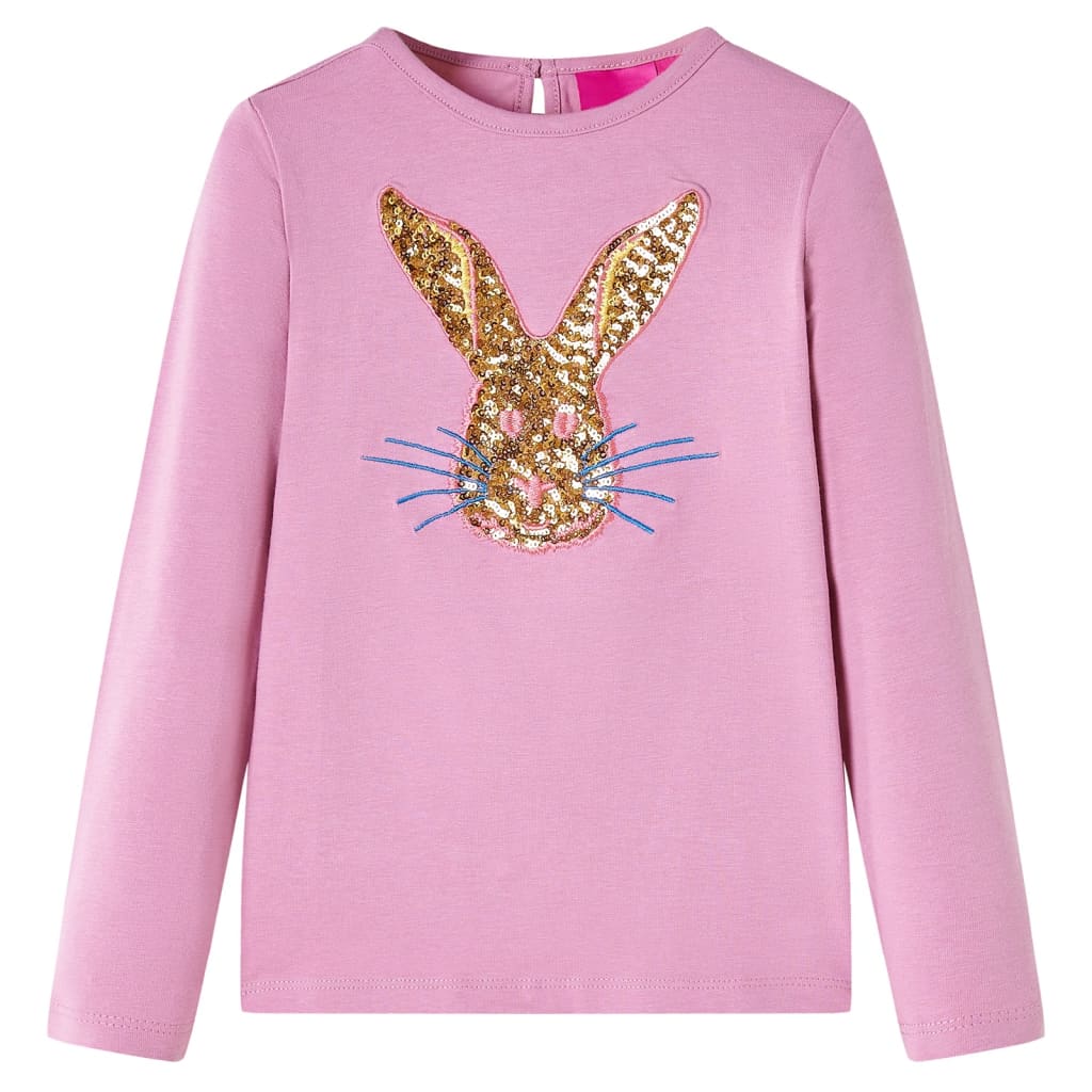 Vidaxl kindershirt met lange mouwen 92 rozebruin