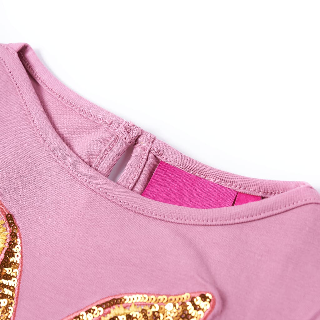 Vidaxl kindershirt met lange mouwen 104 rozebruin
