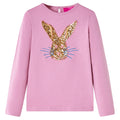 Vidaxl kindershirt met lange mouwen 116 rozebruin