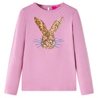 Vidaxl kindershirt met lange mouwen 116 rozebruin