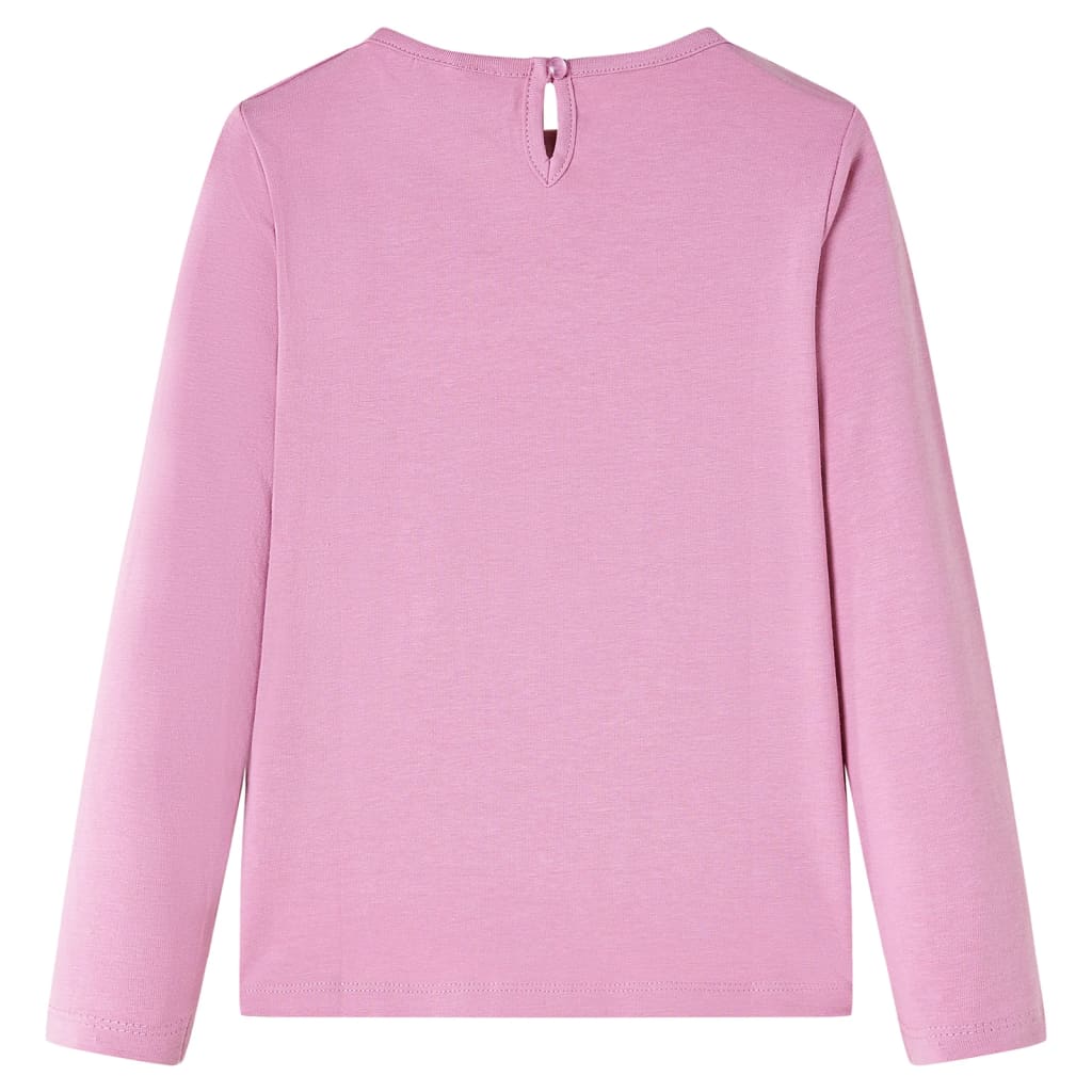 Vidaxl kindershirt met lange mouwen 116 rozebruin